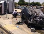 إصابة شخصين فى حادث تصادم سيارتين أعلى طريق إسكندرية الصحراوى