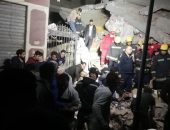 سقوط عقار سكني بجسر السويس بالقاهره